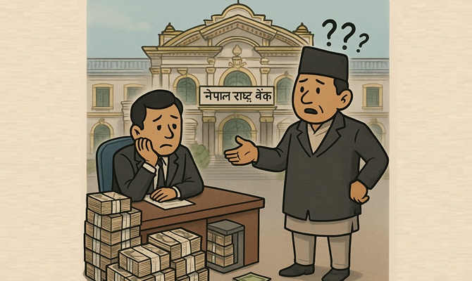 बैंकिङ प्रणालीमा निक्षेप थुप्रियो, कर्जा विस्तार वृद्धिको योजना न बैंकहरुसँग छ न केन्द्रीय बैंकसँग !